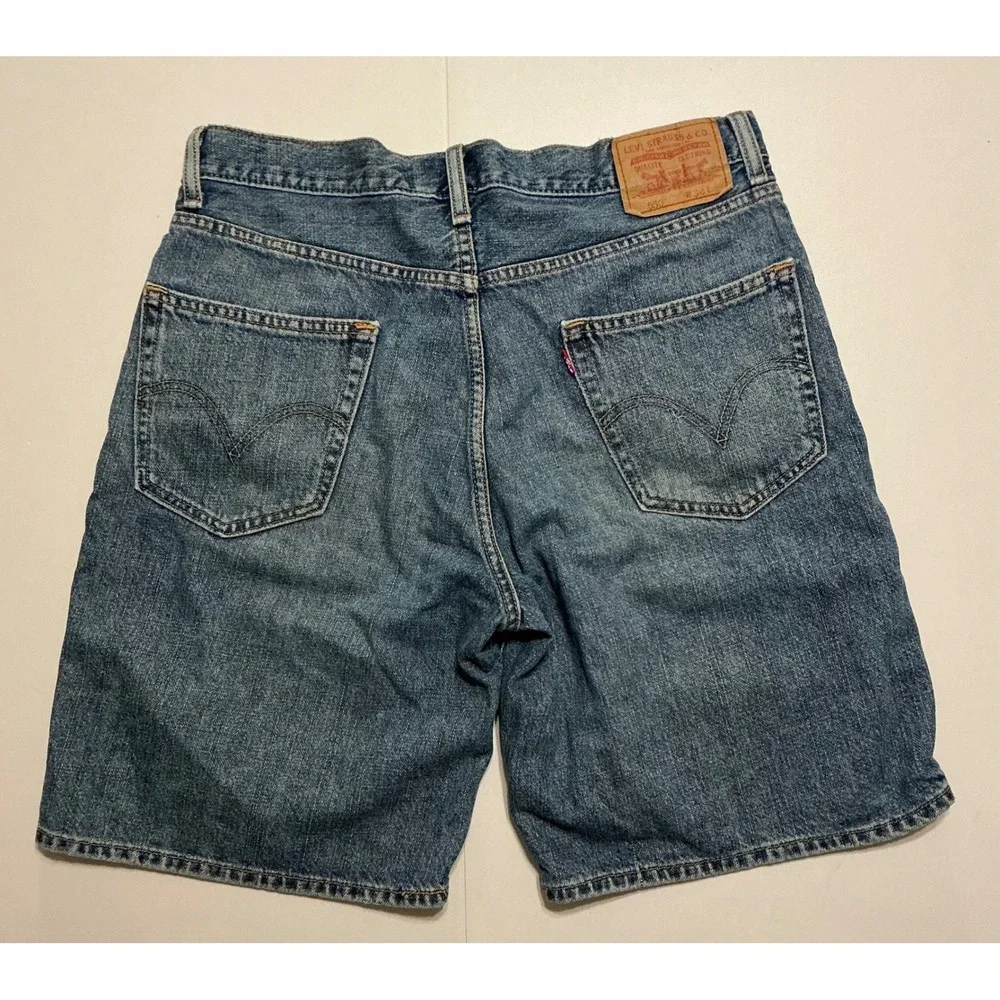 VTG Y2K Levis 550 Baggy Jorts Skater Streetwear‎ Relaxed Fit Mens 34 Medium Wash
